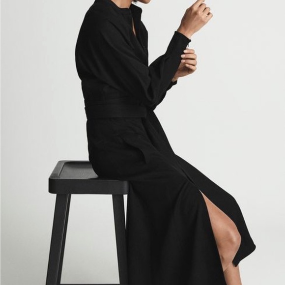 Reiss tailored Darcy print dress cream - Picture 8 of 12